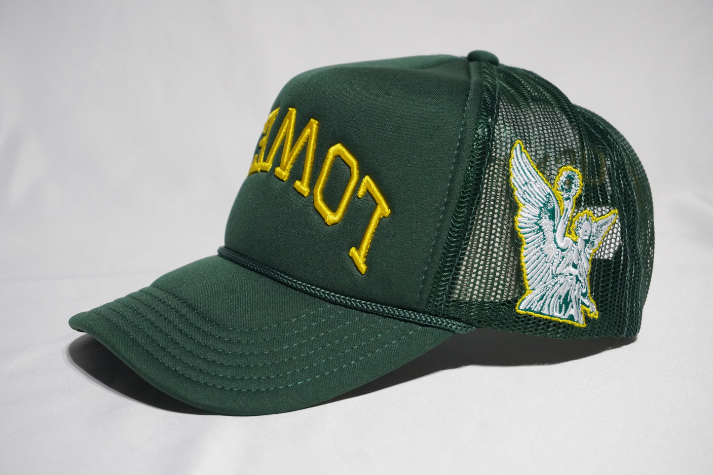 "LOWELL" Dark Green Foam Trucker Hat