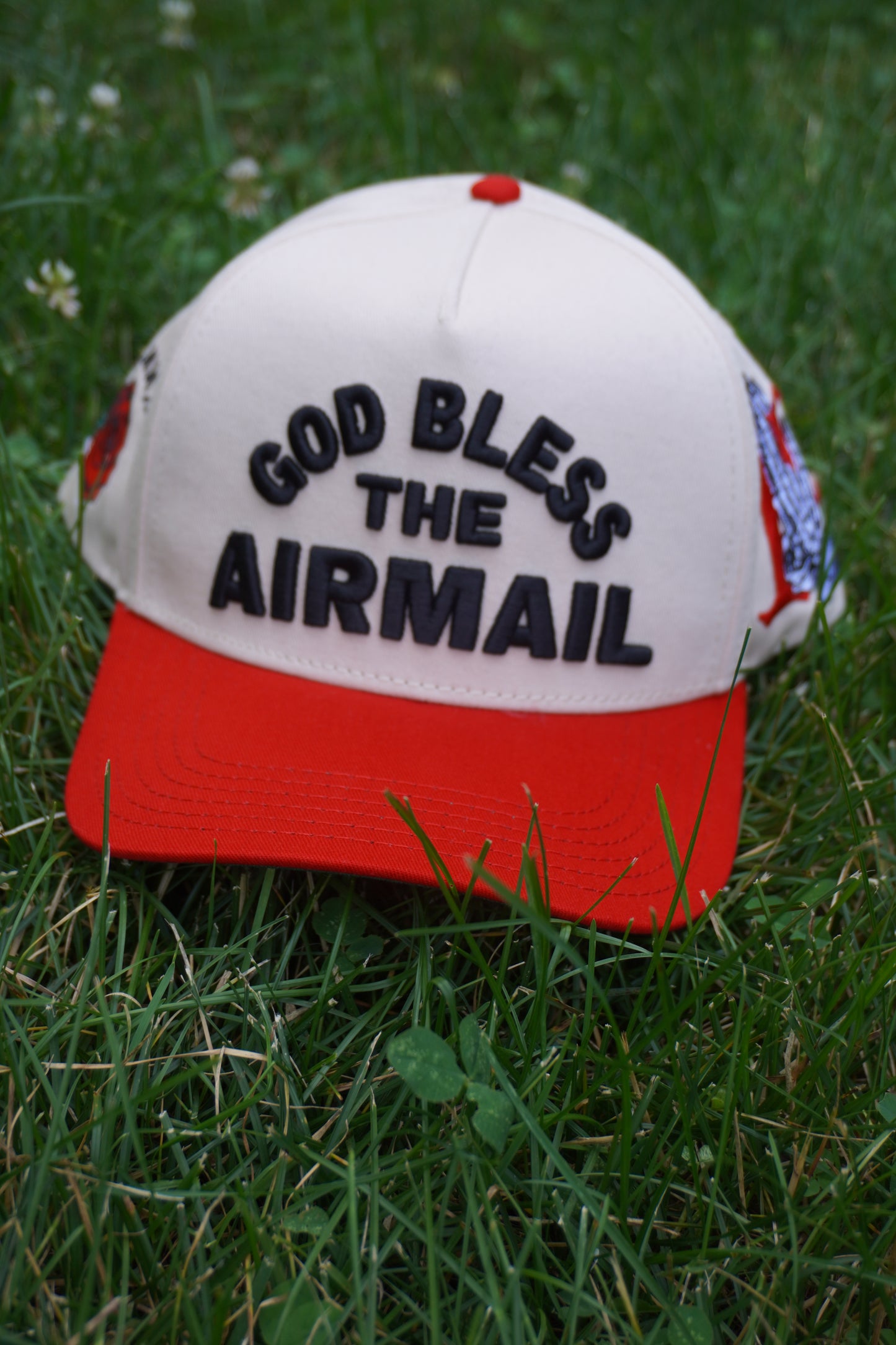 "GBA" OffWhite/RED SnapBack