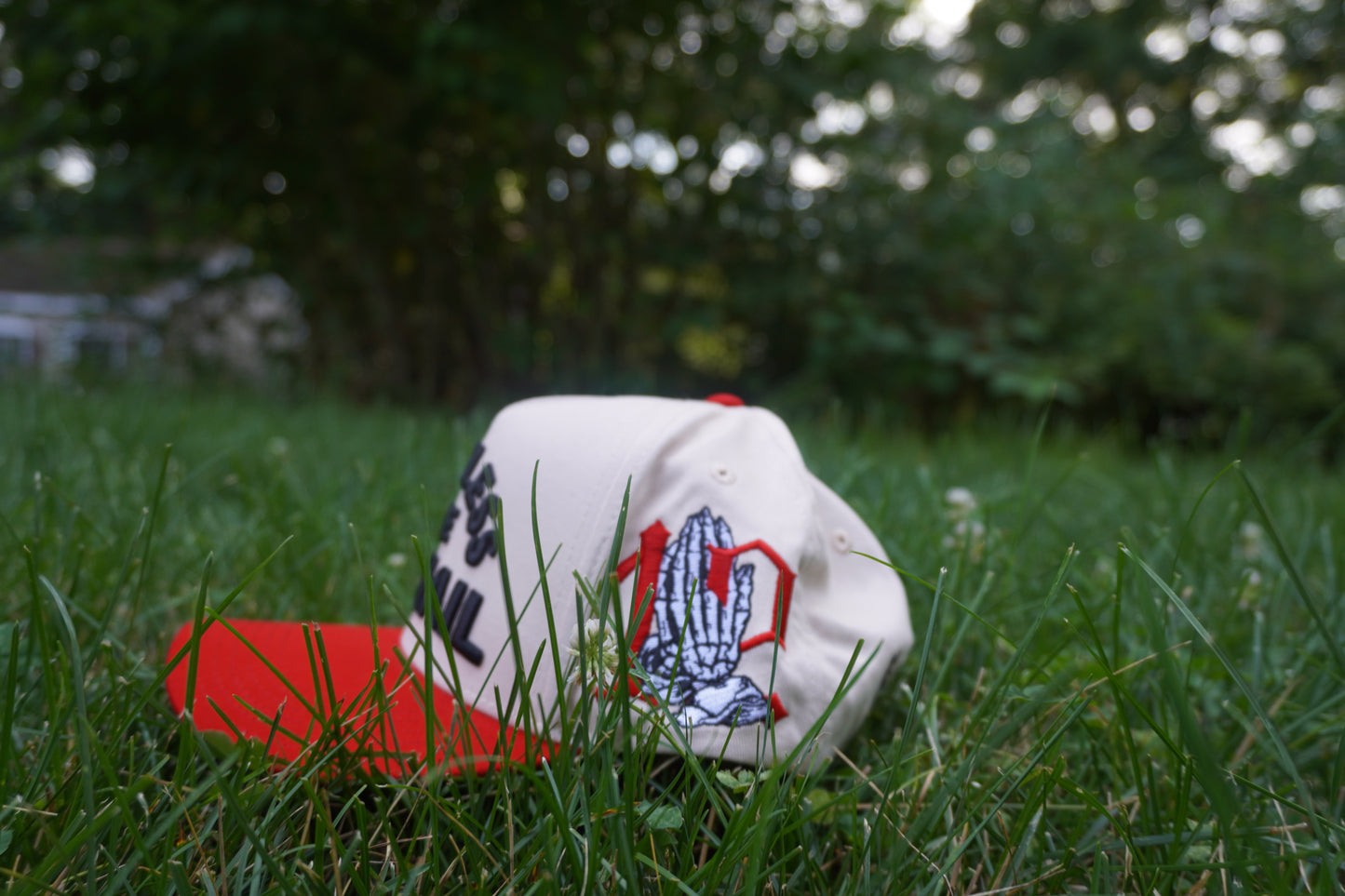 "GBA" OffWhite/RED SnapBack